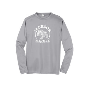 Jackson Middle School Spirit Wear 2024-25 On Demand Store-Adult Unisex Dri-Fit Long Sleeve Tee On-Demand Circle