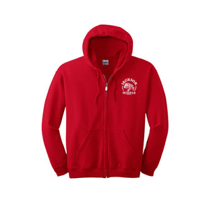 Jackson Middle School Spirit Wear 2024-25 On Demand Store-Adult Unisex Full-Zip Hooded Sweatshirt On-Demand Circle