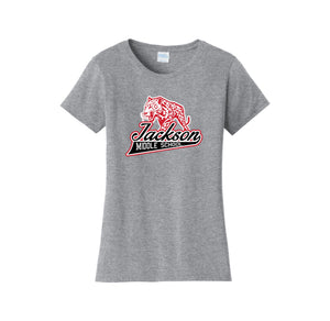 Jackson Middle School Spirit Wear 2024-25 On Demand Store-Women's Fan Favorite Tee On-Demand