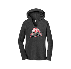 Jackson Middle School Spirit Wear 2024-25 On Demand Store-Women's Premium Perfect Tri Long Sleeve Hoodie On-Demand