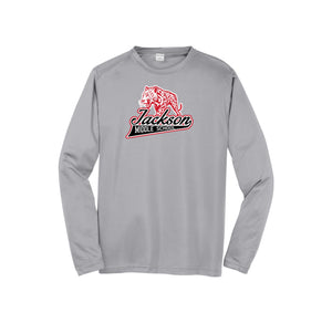 Jackson Middle School Spirit Wear 2024-25 On Demand Store-Adult Unisex Dri-Fit Long Sleeve Tee On-Demand