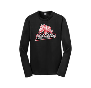 Jackson Middle School Spirit Wear 2024-25 On Demand Store-Youth Unisex Dri-Fit Long Sleeve Tee On-Demand