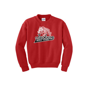 Jackson Middle School Spirit Wear 2024-25 On Demand Store-Youth Unisex Crewneck Sweatshirt On-Demand