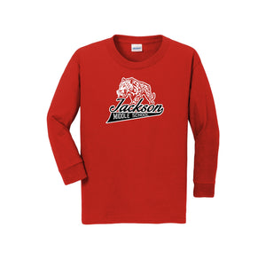 Jackson Middle School Spirit Wear 2024-25 On Demand Store-Youth Unisex Long Sleeve Tee On-Demand