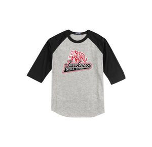 Jackson Middle School Spirit Wear 2024-25 On Demand Store-Adult Unisex Baseball Tee On-Demand