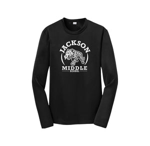 Jackson Middle School Spirit Wear 2024-25 On Demand Store-Youth Unisex Dri-Fit Long Sleeve Tee On-Demand Circle