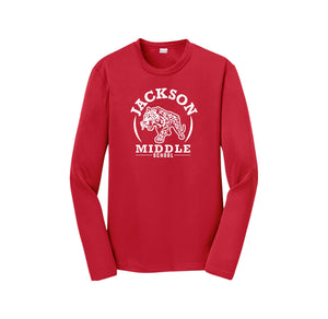 Jackson Middle School Spirit Wear 2024-25 On Demand Store-Youth Unisex Dri-Fit Long Sleeve Tee On-Demand Circle