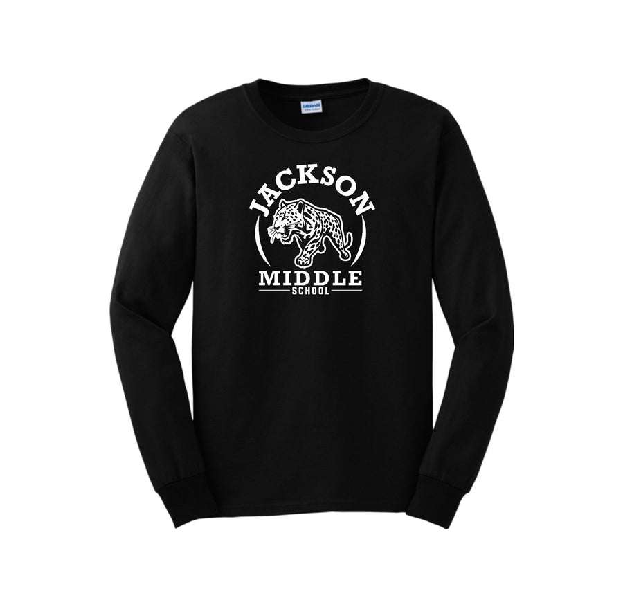 Jackson Middle School Spirit Wear 2024-25 On Demand Store-Adult Unisex Long Sleeve Tee On-Demand Circle