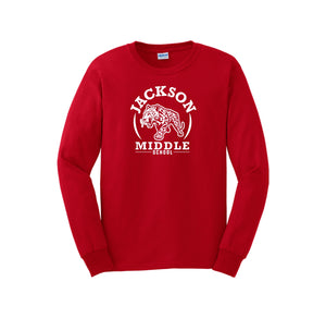 Jackson Middle School Spirit Wear 2024-25 On Demand Store-Adult Unisex Long Sleeve Tee On-Demand Circle