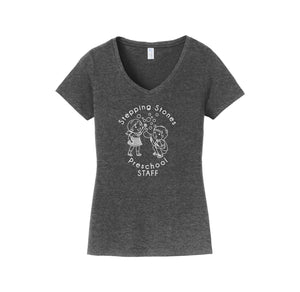 Stepping Stones-Womens Fan Favorite V-Neck Tee On-Demand STAFF