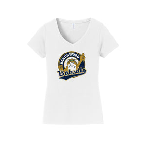 Beachwood Elm-Womens Fan Favorite V-Neck Tee On-Demand Circle