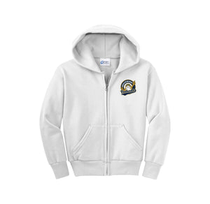 Beachwood Elm-Youth Unisex Full-Zip Hooded Sweatshirt On-Demand Circle