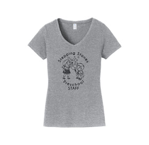 Stepping Stones-Womens Fan Favorite V-Neck Tee On-Demand STAFF