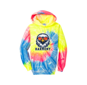 Harmony School On Demand-Youth Tie-Dye Pullover Hooded Sweatshirt On-Demand