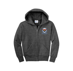 Harmony School On Demand-Youth Unisex Full-Zip Hooded Sweatshirt On-Demand