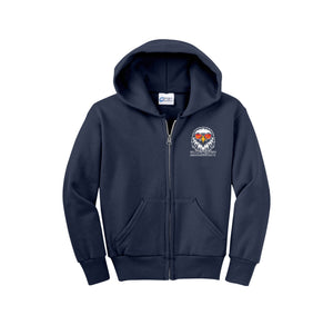 Harmony School On Demand-Youth Unisex Full-Zip Hooded Sweatshirt On-Demand