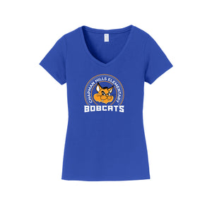 Chapman Hills Elementary-Womens Fan Favorite V-Neck Tee On-Demand Circle Logo