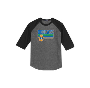 Chapman Hills Elementary Spirit Wear 2024/25 On Demand-Adult Unisex Baseball Tee On-Demand Stripe Logo