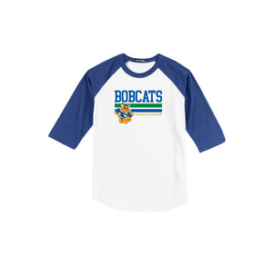 Chapman Hills Elementary Spirit Wear 2024/25 On Demand-Adult Unisex Baseball Tee On-Demand Stripe Logo