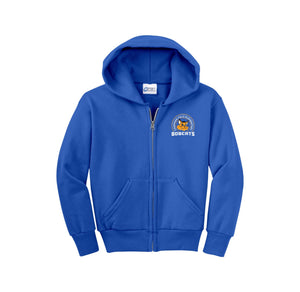 Chapman Hills Elementary-Youth Unisex Full-Zip Hooded Sweatshirt On-Demand Circle Logo