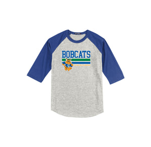 Chapman Hills Elementary Spirit Wear 2024/25 On Demand-Youth Unisex Baseball Tee On-Demand Stripe Logo