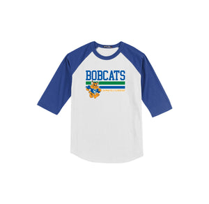 Chapman Hills Elementary Spirit Wear 2024/25 On Demand-Youth Unisex Baseball Tee On-Demand Stripe Logo