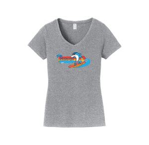 Dayton Oaks On Demand-Womens Fan Favorite V-Neck Tee On-Demand Sunset