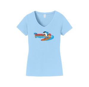 Dayton Oaks On Demand-Womens Fan Favorite V-Neck Tee On-Demand Sunset