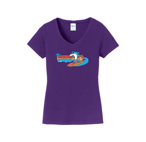 Dayton Oaks On Demand-Womens Fan Favorite V-Neck Tee On-Demand Sunset