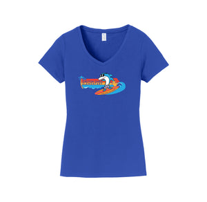 Dayton Oaks On Demand-Womens Fan Favorite V-Neck Tee On-Demand Sunset