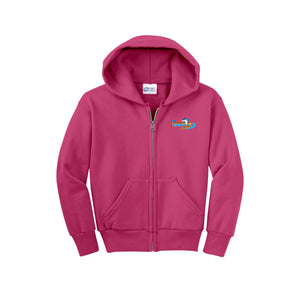 Dayton Oaks On Demand-Youth Unisex Full-Zip Hooded Sweatshirt On-Demand Sunset