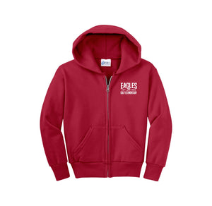 Gulf Elementary On Demand-Youth Unisex Full-Zip Hooded Sweatshirt On-Demand