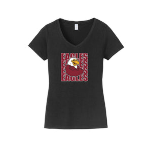 Harrowgate Elementary Spirit Wear 2024-25 On Demand-Womens Fan Favorite V-Neck Tee On-Demand Mascot