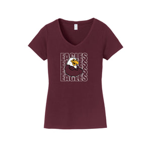 Harrowgate Elementary Spirit Wear 2024-25 On Demand-Womens Fan Favorite V-Neck Tee On-Demand Mascot