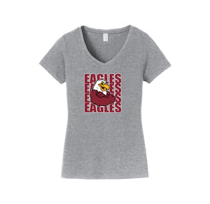 Harrowgate Elementary Spirit Wear 2024-25 On Demand-Womens Fan Favorite V-Neck Tee On-Demand Mascot