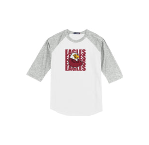 Harrowgate Elementary Spirit Wear 2024-25 On Demand-Adult Unisex Baseball Tee On-Demand Mascot