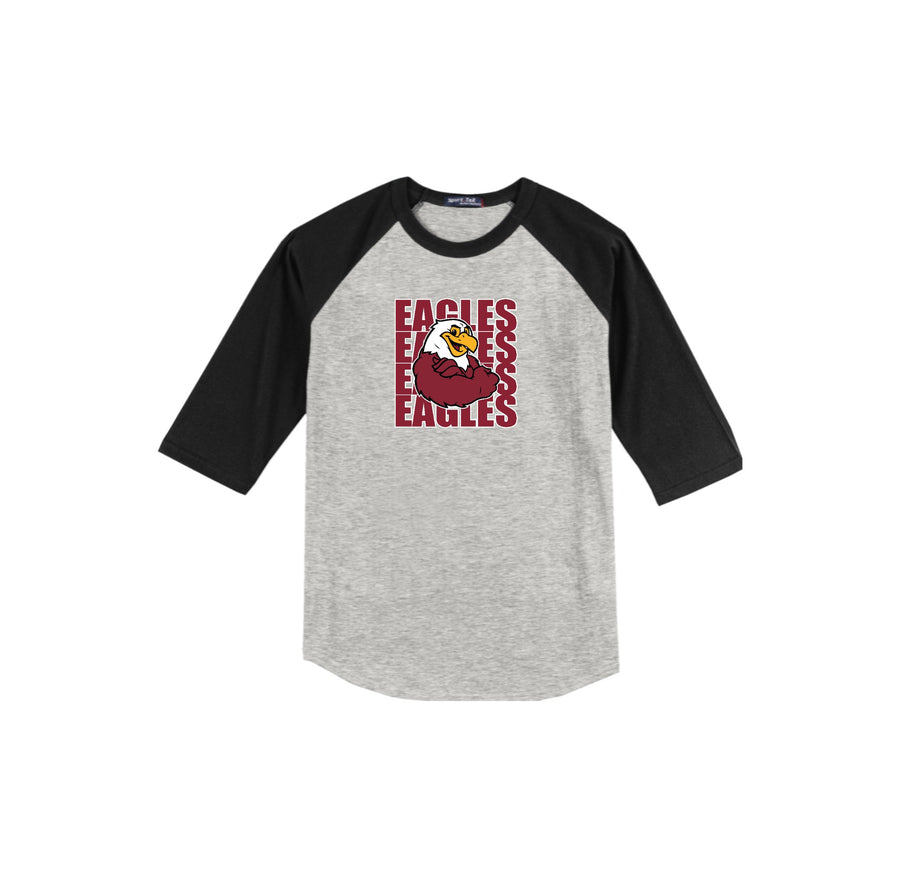 Harrowgate Elementary Spirit Wear 2024-25 On Demand-Adult Unisex Baseball Tee On-Demand Mascot