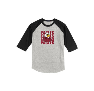 Harrowgate Elementary Spirit Wear 2024-25 On Demand-Adult Unisex Baseball Tee On-Demand Mascot