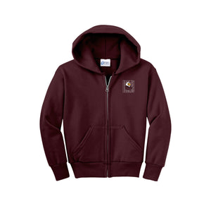 Harrowgate Elementary Spirit Wear 2024-25 On Demand-Youth Unisex Full-Zip Hooded Sweatshirt On-Demand Mascot