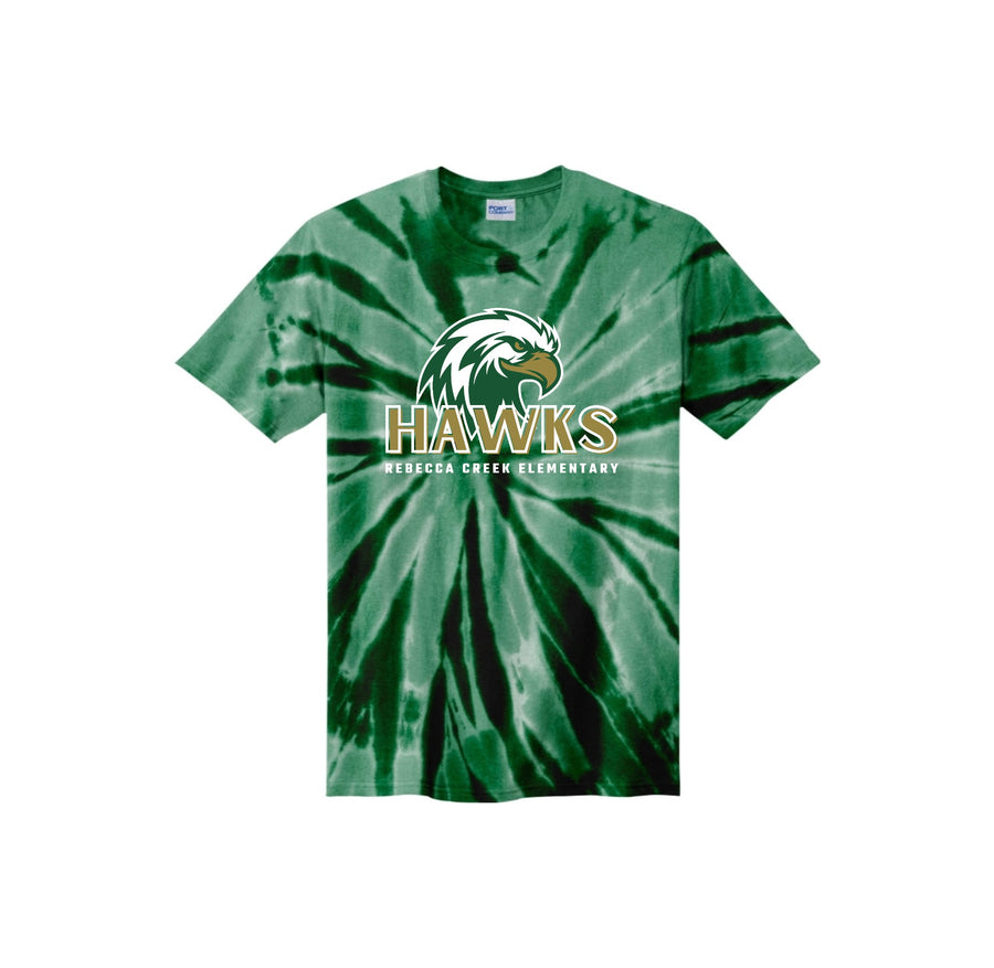 Rebecca Creek Elementary Spirit Wear 2024-25 On Demand-Youth Unisex Tie-Dye Shirt On-Demand