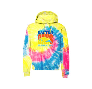 Dayton Oaks On Demand-Adult Unisex Tie-Dye Pullover Hooded Sweatshirt On-Demand Typographic