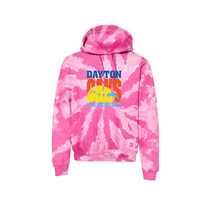 Dayton Oaks On Demand-Adult Unisex Tie-Dye Pullover Hooded Sweatshirt On-Demand Typographic