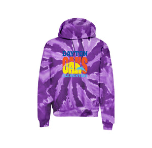 Dayton Oaks On Demand-Adult Unisex Tie-Dye Pullover Hooded Sweatshirt On-Demand Typographic