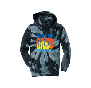 Dayton Oaks On Demand-Youth Tie-Dye Pullover Hooded Sweatshirt On-Demand Typographic