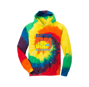 Dayton Oaks On Demand-Youth Tie-Dye Pullover Hooded Sweatshirt On-Demand Typographic