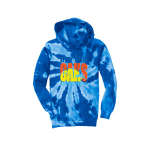 Dayton Oaks On Demand-Youth Tie-Dye Pullover Hooded Sweatshirt On-Demand Typographic