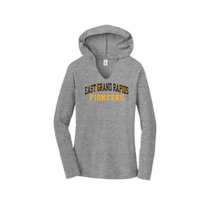 Wealthy Elementary Spirit Wear 2024-25 On Demand-Womens Premium Perfect Tri Long Sleeve Hoodie On-Demand Pioneers