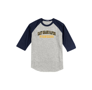 Wealthy Elementary Spirit Wear 2024-25 On Demand-Adult Unisex Baseball Tee On-Demand Pioneers