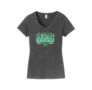 Degan Elementary-Womens Fan Favorite V-Neck Tee On-Demand