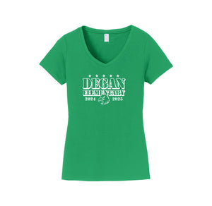 Degan Elementary-Womens Fan Favorite V-Neck Tee On-Demand